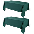 Green Rectangle Tablecloth 2 Pack 90x132 Inches for 6ft & 8ft Tables - VidaFete