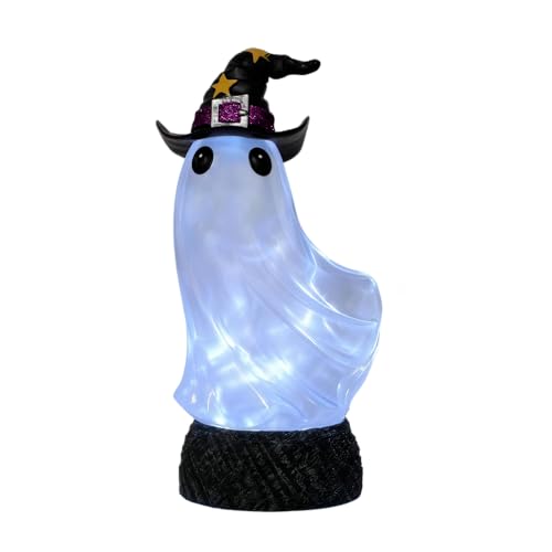 Halloween Lighted Ghost Swirling Water Globe - Smoky Water Variant