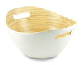 Purelite Solid Reusable Bamboo Popcorn & Snack Bowl - Large Family Serving Bucket