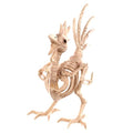 12-Inch Skeleton Rooster Halloween Decoration - Spooky Farmyard Skeleton