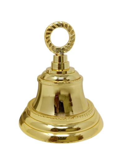 Indian Brass Bell Jingle Bell for Home Decor & Christmas Crafts - Pack of 1
