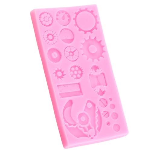 Steampunk Gear Fondant Silicone Mold - Cake Decoration, Soap & Craft - Style B