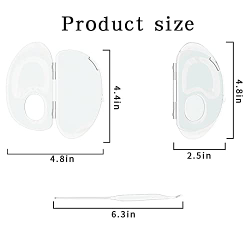 Clear Makeup Mixing Palette for Foundation, Lip, Eye Shadow & Pigments