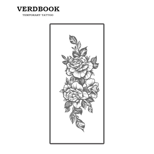 Waterproof Semi-Permanent Flower Bouquet Tattoos for Women - 2 Sheets