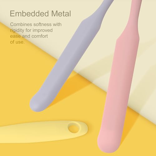 4-Piece Silicone Wax Spatula Set for Hair Removal & Body Use - Reusable & Non-Stick