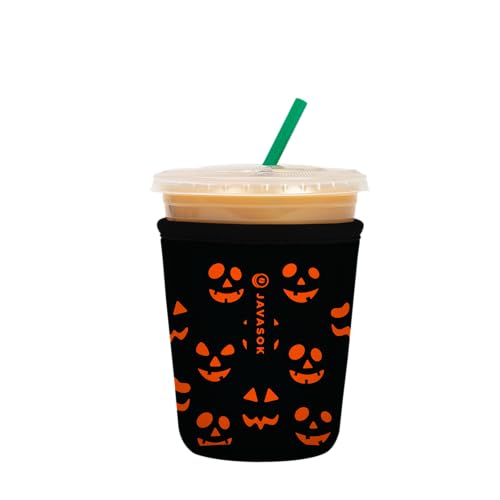 Insulated Neoprene Cup Sleeve for 16-20oz Cold Drinks - Fright Night Lights Variation