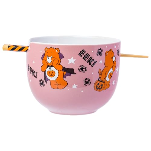 Care Bears Halloween Ramen Bowl Set 20oz with Chopsticks - Trick or Sweet Bear Variation