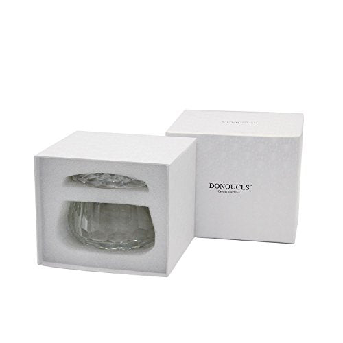 Crystal Candy Dish with Lid - Nut Bowl Decor, 3x4.7 Inches - Variation M