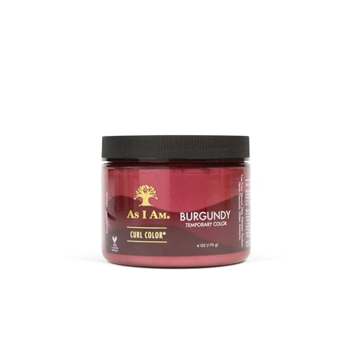 Temporary Color & Curl Gel - Burgundy - 6 oz - Medium Hold, Vegan & Cruelty-Free