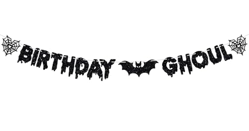 Halloween Birthday Banner - Ghoul, Ghost & Spooky Party Decorations