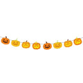 Halloween Pumpkin Garland - Fall Wall Decor for Halloween & Thanksgiving