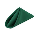 Set of 24 Washable Microfiber Cloth Napkins - 18x18 Inches, Kelly Green