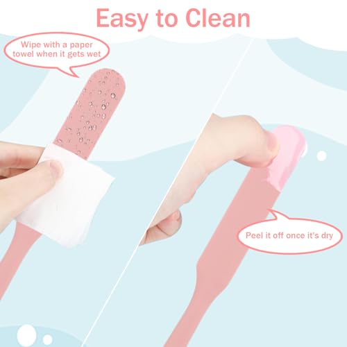Non-Stick Silicone Waxing Spatulas Set - Reusable Hair Removal & Face Mask Applicators