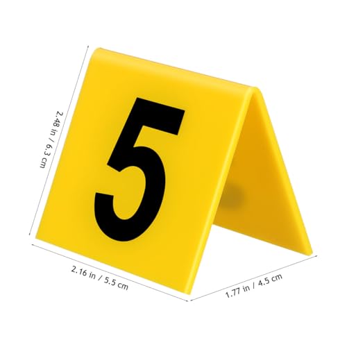 15-Piece Evidence Markers Set for Crime Scene, Table Numbers & Party Props