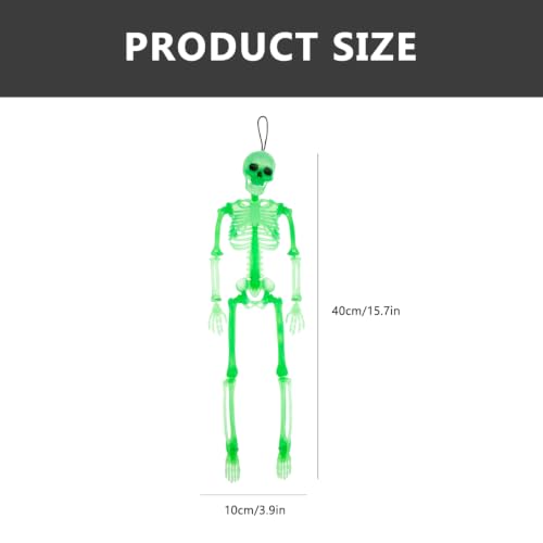 Luminous Halloween Skeleton Pendant Decor Green Glow Horror Prop