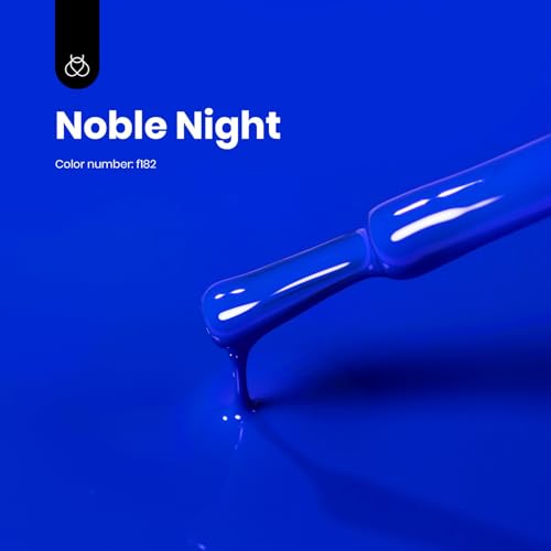 Beetles Blue Gel Nail Polish - Noble Night, 15ML - Creme Blue Variation