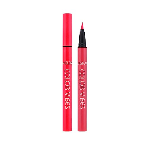 Neon Pink UV Glow Liquid Eye Liner - Matte Waterproof Colorful Eyeliner Pen