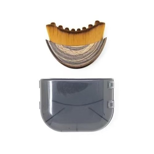 Lymphatic Contour Face Brush - Our Contour Face Brush for Lymphatic Drainage is expertly Designed to Reduce Puffiness and Awaken Your skin's Natural Radiance (Light Brown)