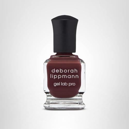 Deborah Lippmann Gel Lab Pro Nail Polish Treatment Enriched for Health, Wear, and Shine No Animal Testing, 21 Free, Vegan Red and Purple Colors