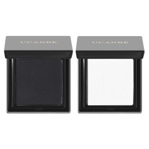 Black and White Eyeshadow Palette Kit - Matte Smokey Gothic Makeup, 07 Snow + 13 Black