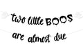 Halloween Twins Bunting Banner with Ghosts - Baby Shower & Party Decor