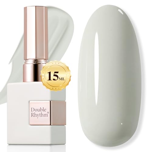Double Rhythm 15ML Gel Polish - Light Gray, Same Color, Soak Off Nail Art