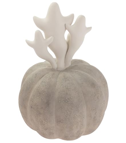 Halloween Figurine Set - Ghost & Jack-O-Lantern Tabletop Decorations 7x10 Inches - Fall Autumn Home Decor with Variation Ghosts & Jack-O-Lantern