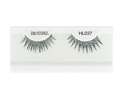 Silver Halloween Faux Eyelashes for Women - Cosplay, Costume & Party Accessory - Variation: Silver