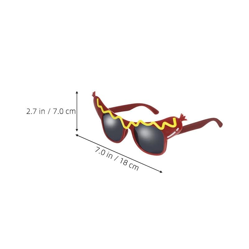 Funny Hot Dog Sunglasses 4-Pack - Novelty Costume Party Props