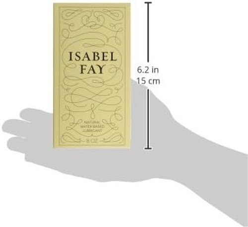 Isabel Fay Natural Water-Based Personal Lubricant - Paraben & Glycerin Free for Sensitive Skin | 8 oz