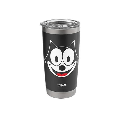 Felix the Cat Big Face Insulated Stainless Steel Tumbler - 20oz Black Variation
