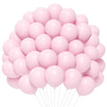 Pastel Pink Christmas Balloons - 5 Inch 120pcs Latex Balloons, Baby Pink Party Decorations - Variation 1