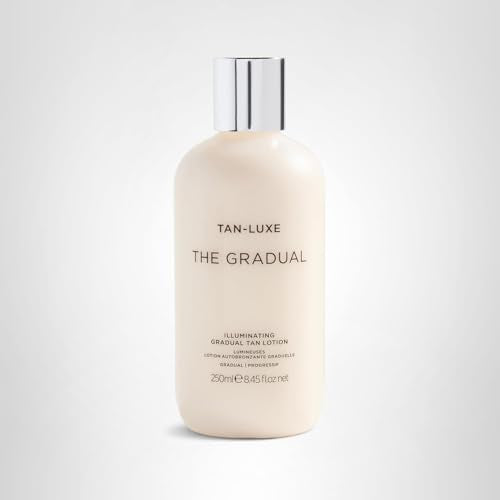 Tan-Luxe The Gradual, Illuminating Gradual Tan Lotion, Hydrating Body Self Tanner for a Natural Looking Glow, Buildable & Streak-Free, Cruelty-Free, 8.45 fl. oz