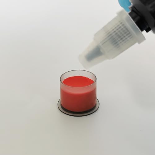 Black Tattoo Ink Caps for Tattooing 11x10mm - 1800pcs Plastic Ink Cups with Base