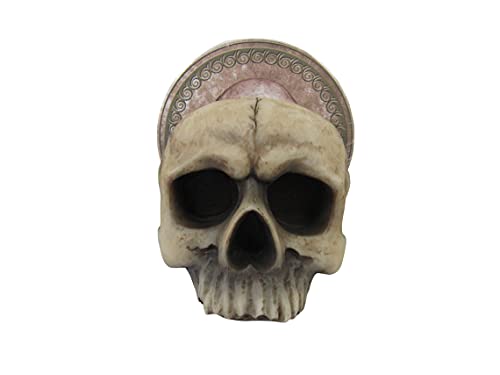 Gothic Skull Drink Coasters Set with Holder - 4 Absorbent Bar Accessories