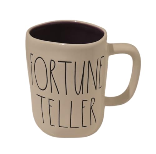 Rae Dunn Halloween Ceramic Coffee Mug - Fortune Teller 16oz Handcrafted