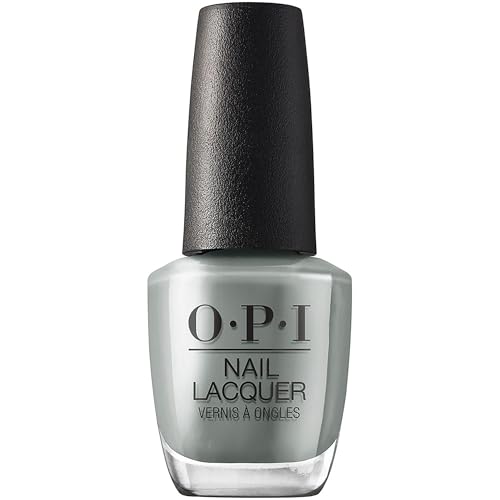 OPI Nail Lacquer - Suzi Talks with Her Hands, Opaque Muted Gray, Long-Lasting