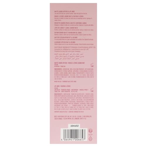 Matte Lip Kit - 808 Kylie by Kylie Cosmetics for Women - 2 Pc 0.10oz Matte Liquid Lipstick, 0.039oz Lip Liner