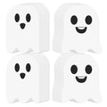 Halloween Ghost Paper Napkins - 100 Pack, 2-Ply Disposable Party Tableware