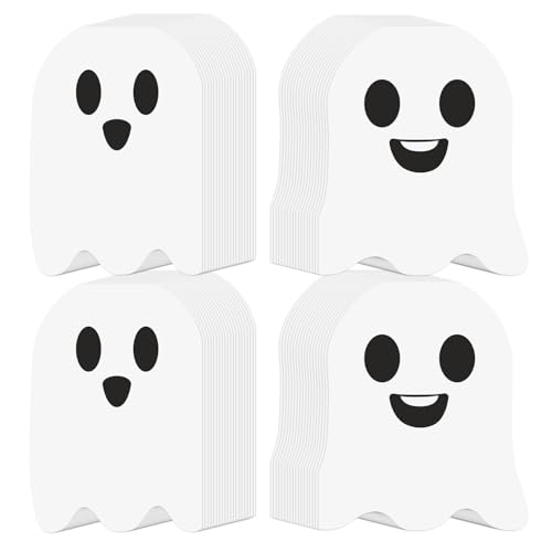 Halloween Ghost Paper Napkins - 100 Pack, 2-Ply Disposable Party Tableware