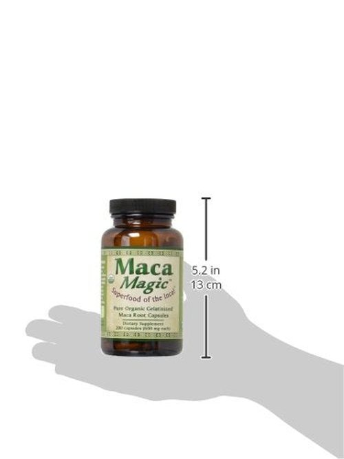 Maca Magic Organic Capsules, 200 Count
