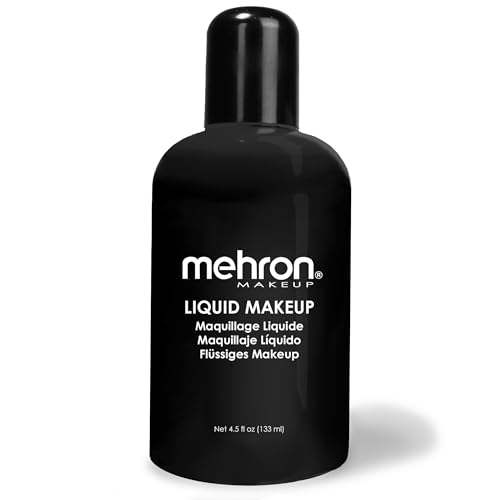 Liquid Body & Face Paint - Black - 4.5 Fl Oz - Professional Grade, Smudge-Proof & UV Reactive