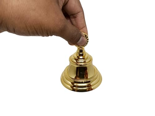 Indian Brass Bell Jingle Bell for Home Decor & Christmas Crafts - Pack of 1