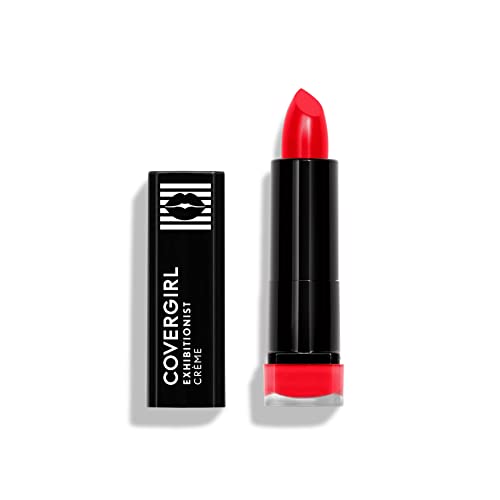 COVERGIRL Exhibitionist Cream Lipstick Lit a Fire - Long Lasting, Hydrating Lip Color