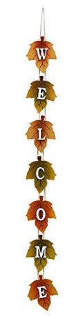 Autumn Welcome Sign for Front Door Rustic Fall Decor - 36 Inch - Variation 1