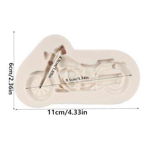 Motorcycle Fondant Molds - Silicone Cake Decorating & Chocolate Mold - Style A