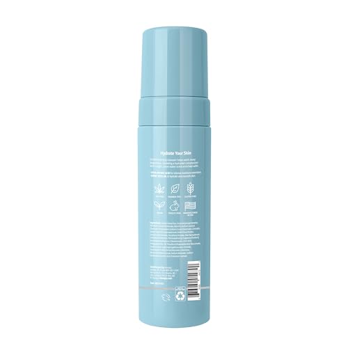 Hempz Ocean Breeze Hydrating Gentle Facial Foaming Cleanser with Hyaluronic Acid - Refreshingly Scented Moisturizing Foam Face Wash for Extremely Dry, Oily, or Sensitive Skin, for Women or Men, 6 Oz