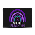 Suicide Prevention Awareness Banner - White - 47x71in Holiday Decor