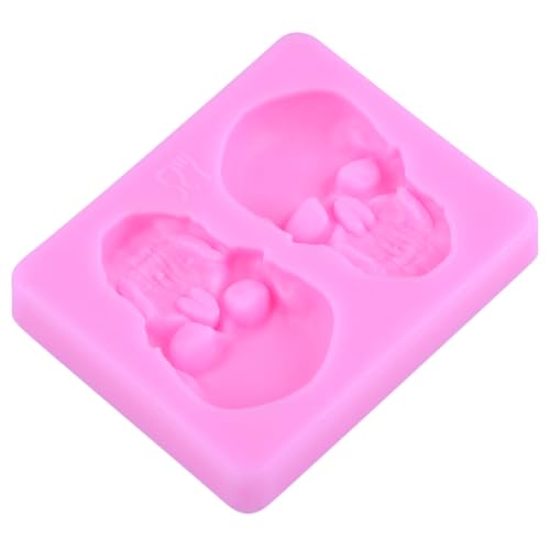 Halloween Skeleton Skull Bone Silicone Mold Set of 4 - Cake and Craft Decorations G