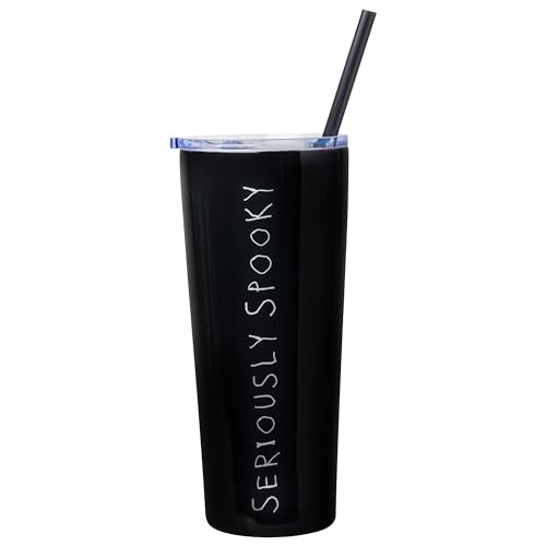 Nightmare Before Christmas 22oz Double Walled Tumbler with Straw - Seriously Spooky
